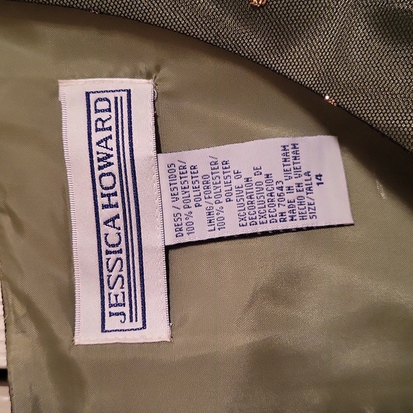 Jessica Howard women's dress, 14, Green Color - Picture 4 of 9